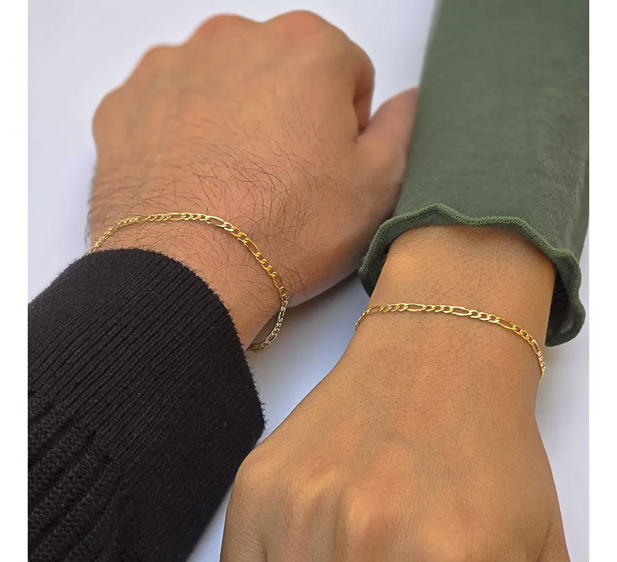 Pulsera Cartier Pulso Oro 10k Esclava Brazalete Figaro 2.8mm