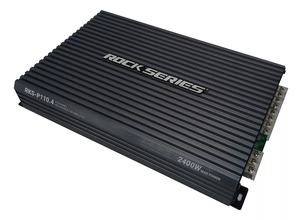 Amplificador De 4 Canales Clase A/b De 450 Watts Rms A 4 Ohm X 2, 2400 Watts Maximons Rock Series Rks-p110.4