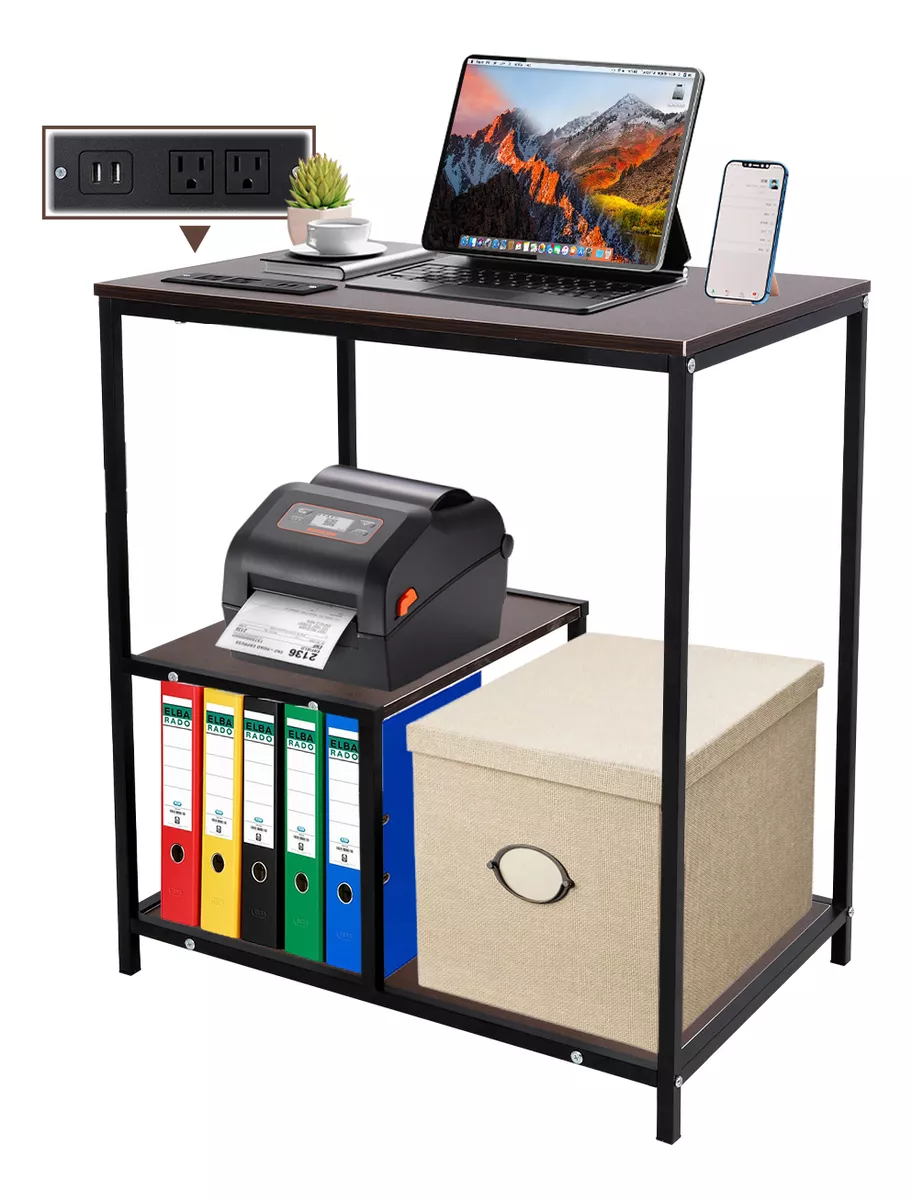 Escritorio Minimalista Oficina Estacion Trabajo Con Enchufe