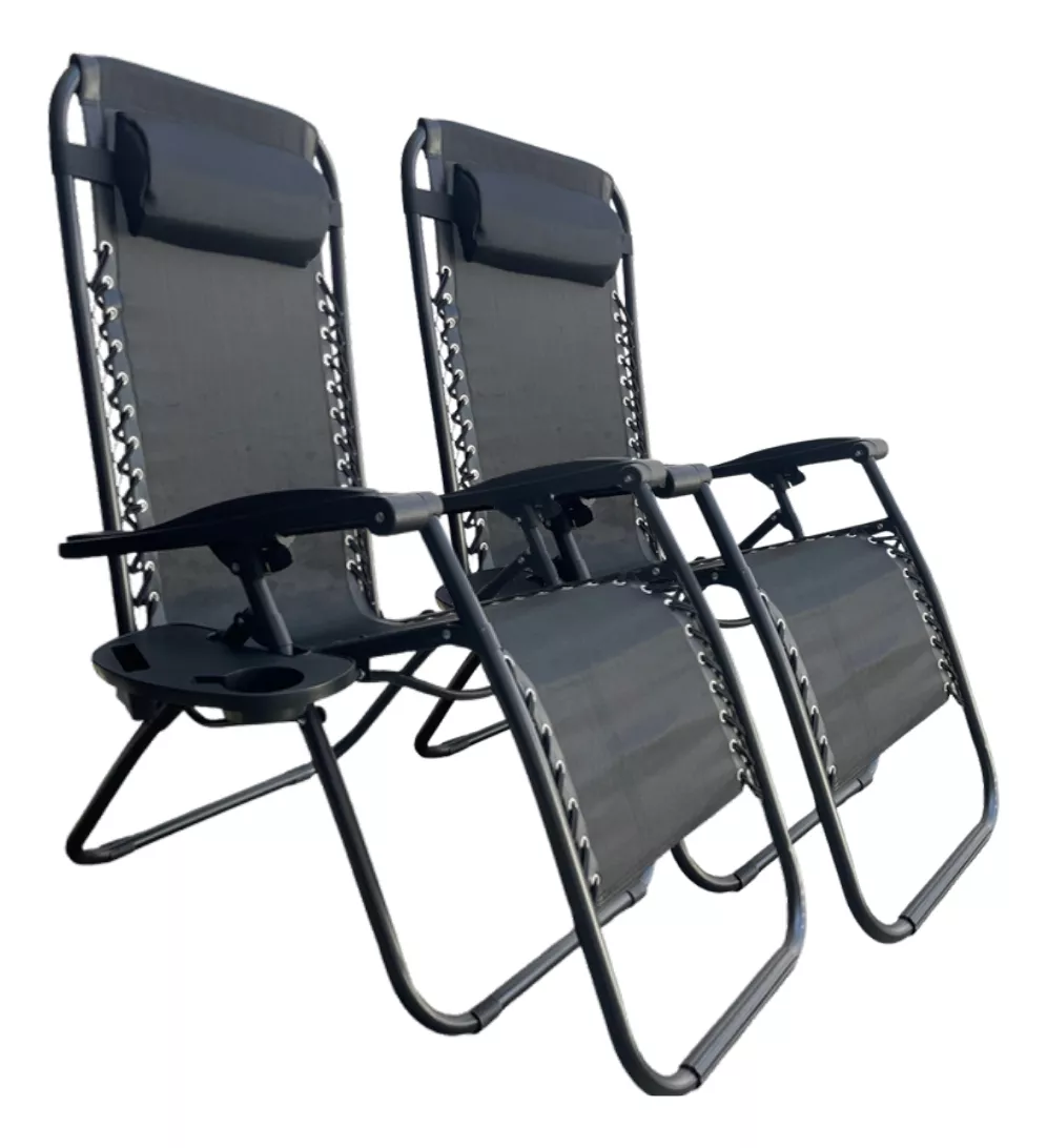 Set 2 Camastro Silla Plegable Gravdad 0 Jardin Alberca Playa