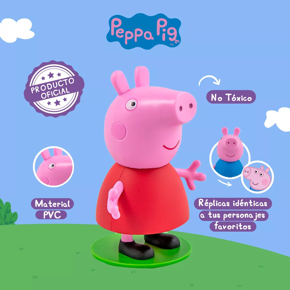 Peppa Pig 4 Figuras De Juguete + Casa Peppa + Manualidades