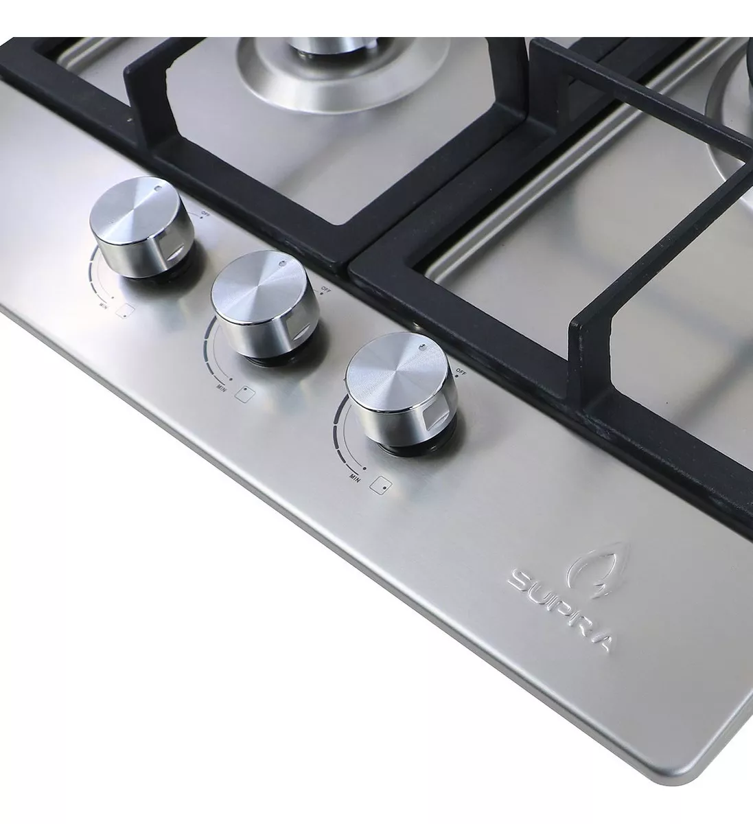 Supra Parrilla A Gas Empotrable 45cm En Acero 3 Quemadores