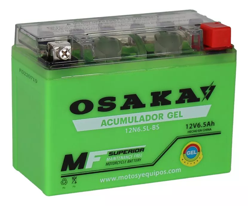 Batería Gel Osaka Ytx6.5l-bs Italika 125z Ft/dm125 F06010049