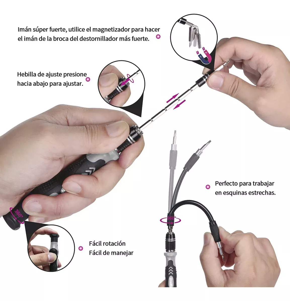 Kit De Desarmadores Y Herramientas De Precisión 115 En 1 RexQualis