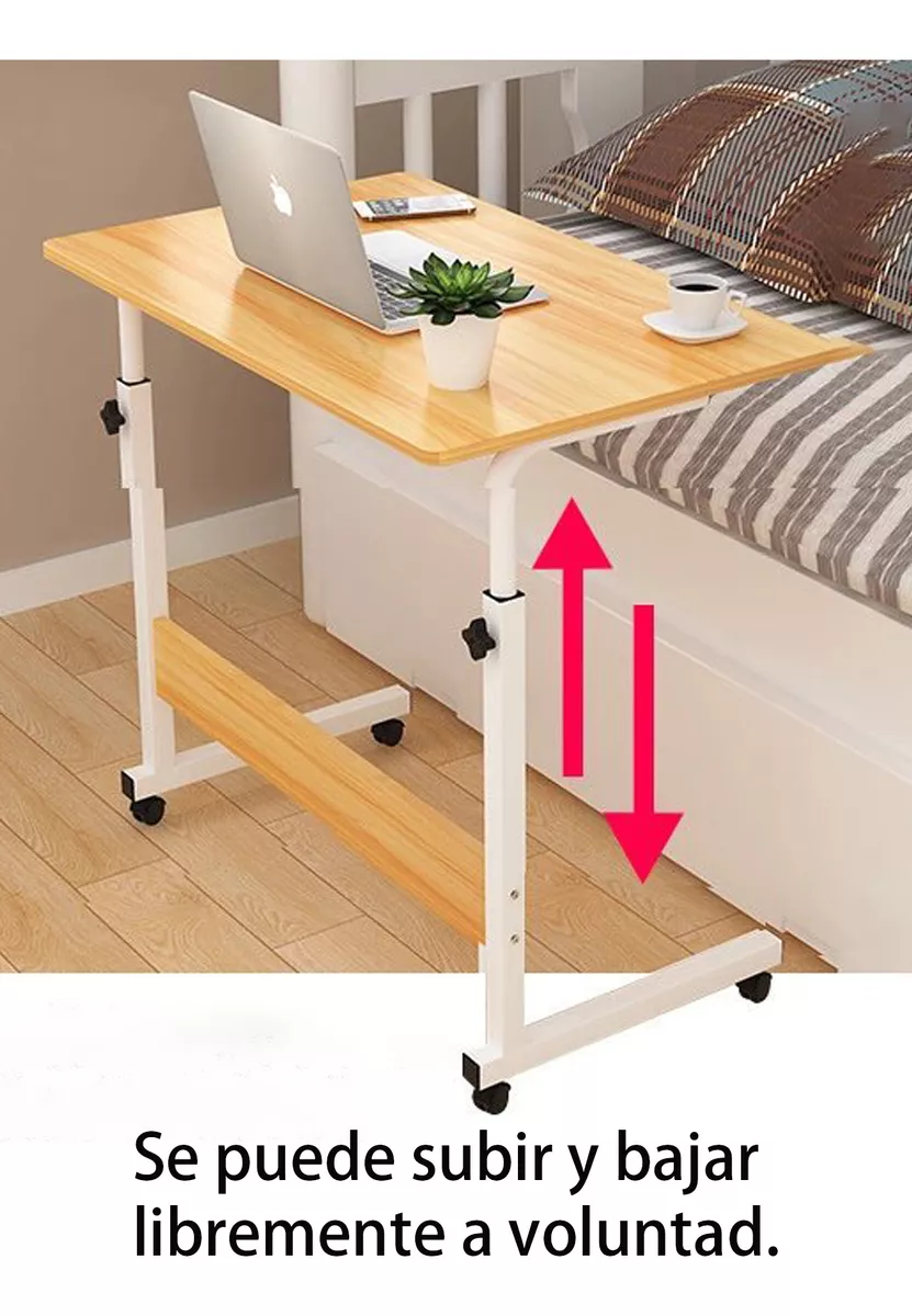 Escritorio Móvil Regulable En Altura Con Ruedas Mesa Auxilia