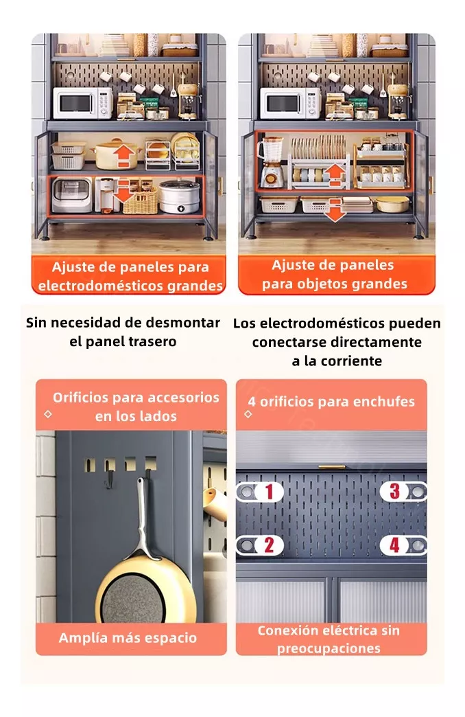 Armario Para Microondas De Cocina, Armario Para Ollas 100cm