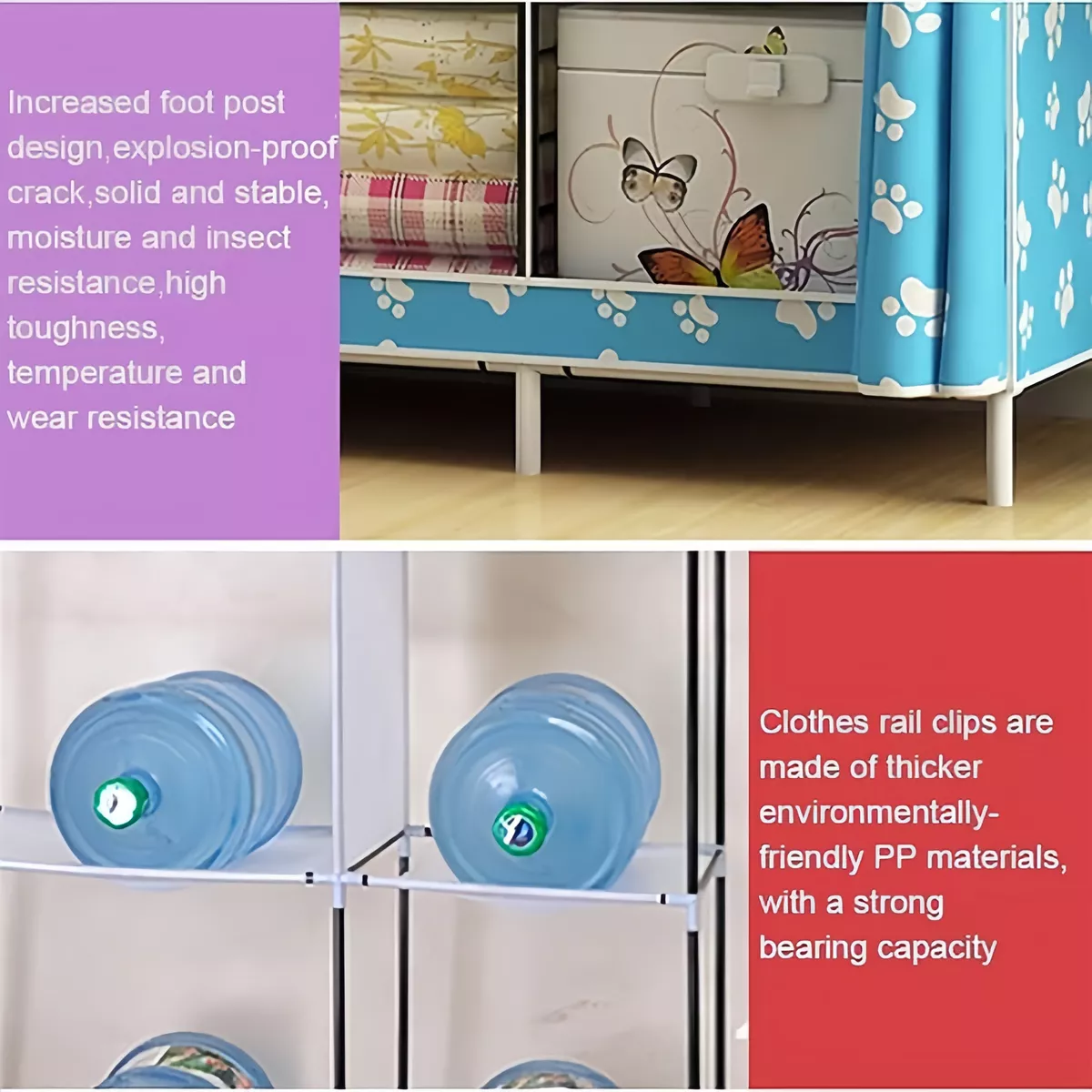 Closet Organizador Armable Cubierta De No Tejida Portatil