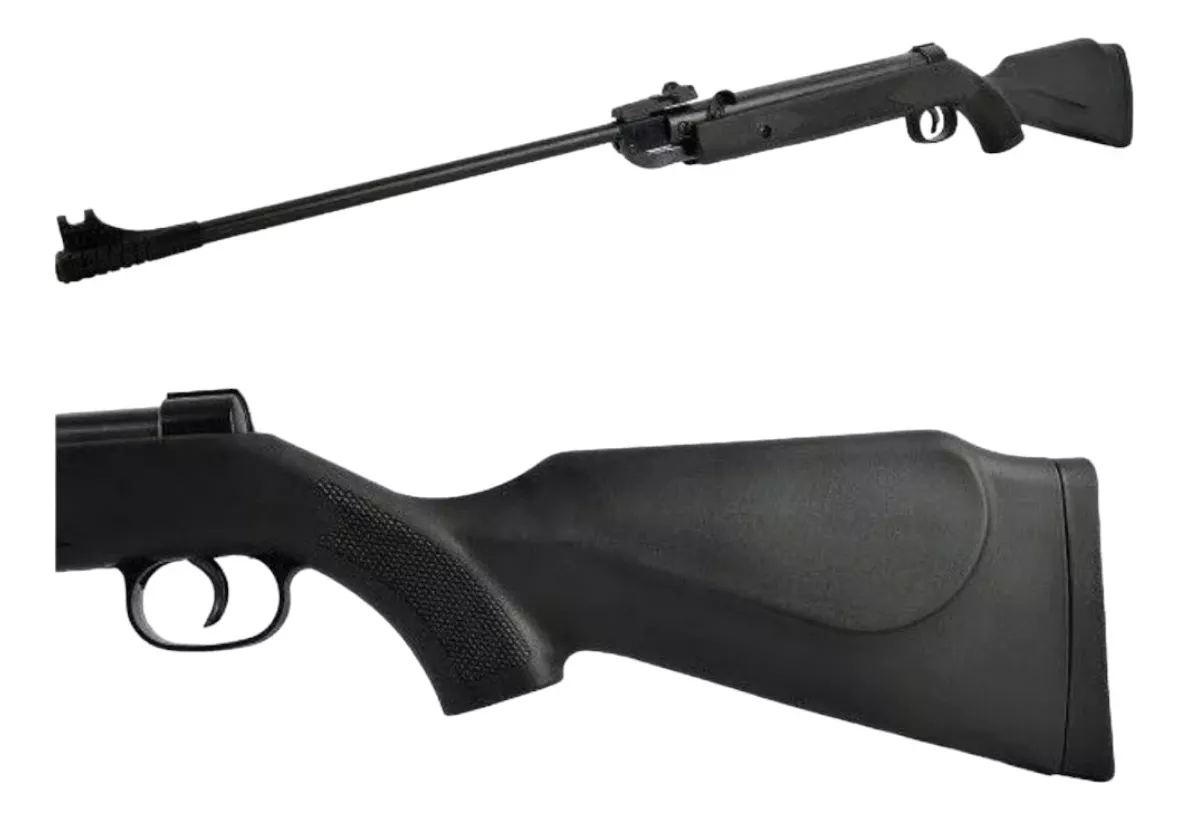 Aztk Rifle Camaleon Black 650 Fps + 240 Diabolos + Mira 4x20