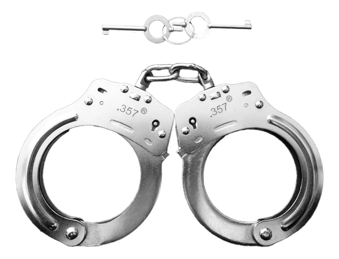 Esposas Policiacas Profesionales De Mano Acero Inoxidable