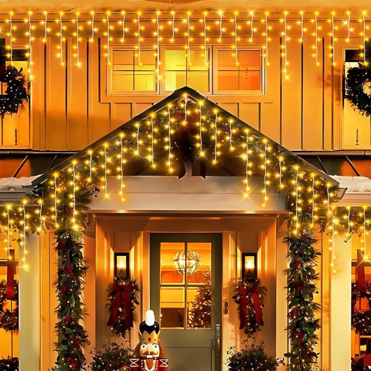 Luces Led Cascada 9m 500l Dosyu Transparente Dy-ice500l-csc