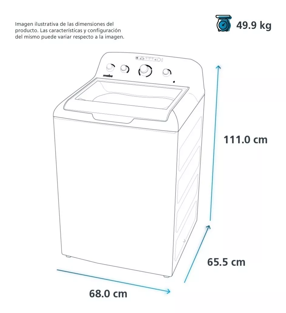 Lavadora Automática 18 Kg Nueva Blanca Mabe - Lma78112cbab0