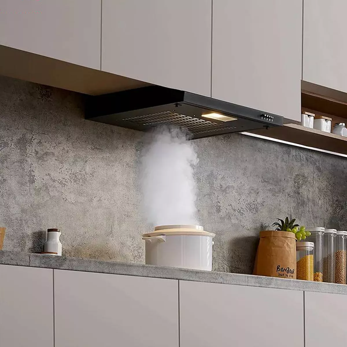 Campana De Cocina Extractora  90cm De Acero Inoxidable 127v