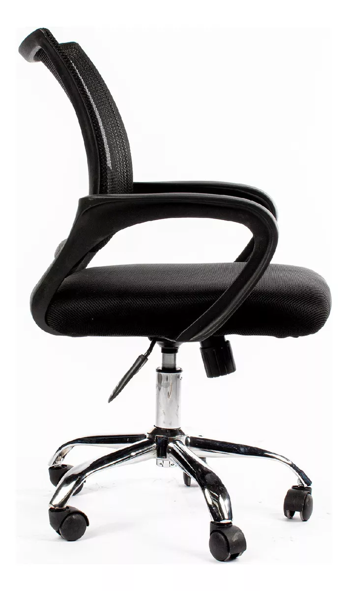 Silla de escritorio Urban Design YZ01B ergonómica  negra con tapizado de cuero sintético