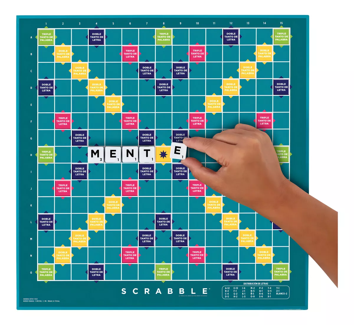Scrabble Juego De Mesa 2 En 1 Colaborativo HXM54 Español