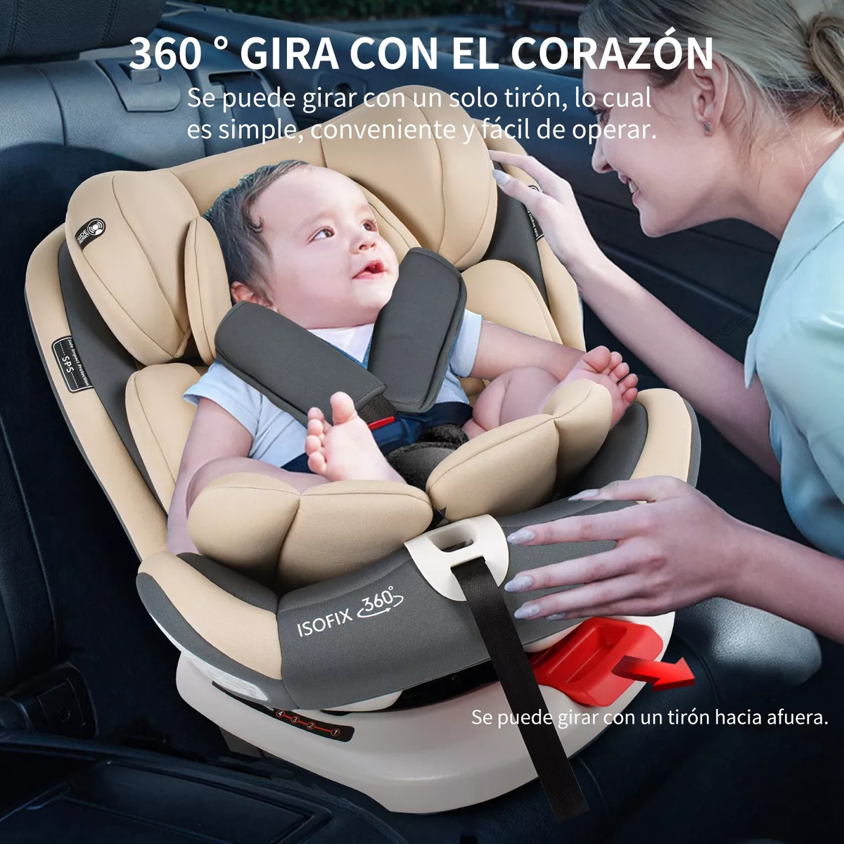 Autoasiento Para Carro Con Sistema De Seguridad Para Bebés