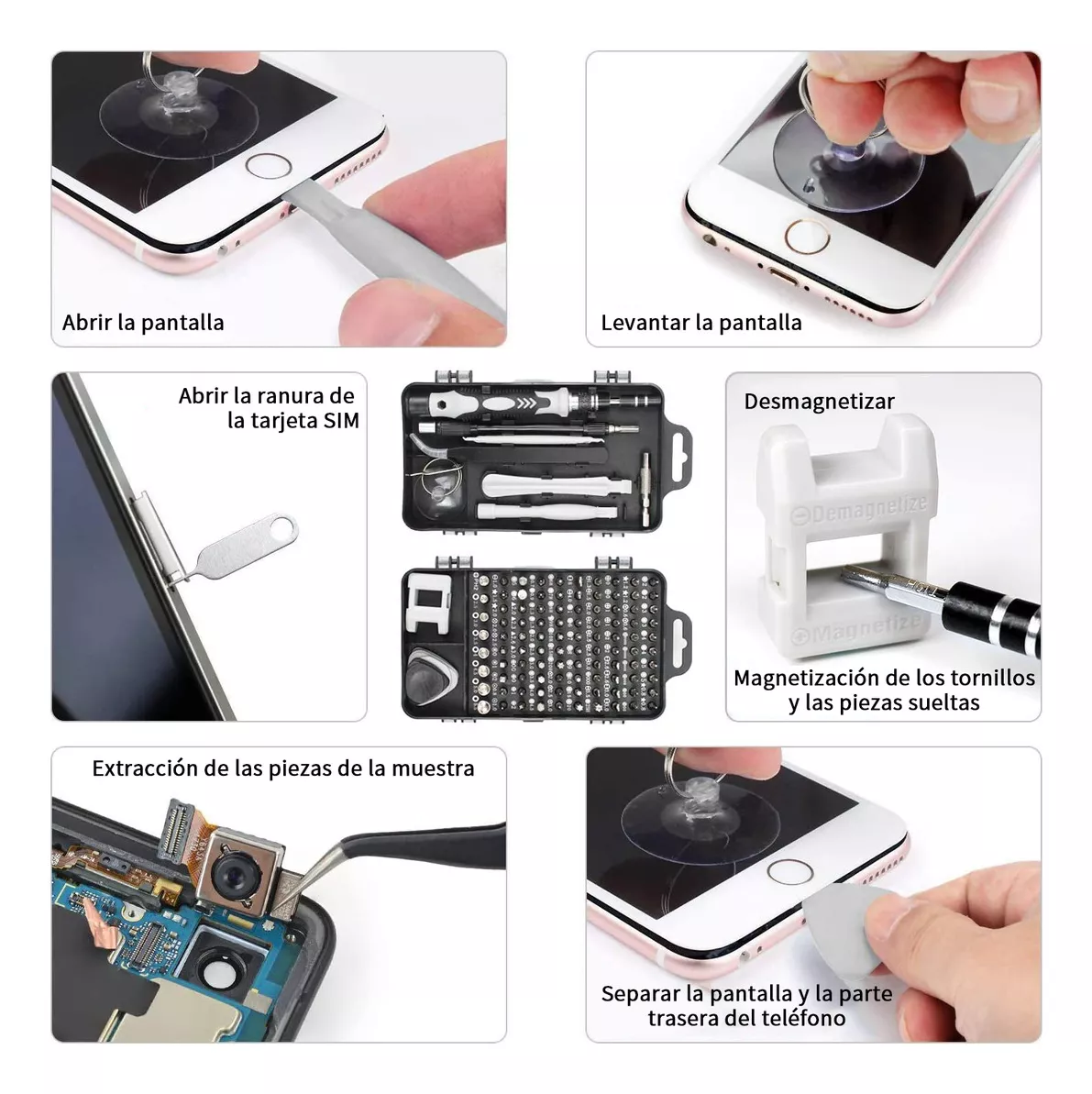 Kit De Desarmadores Y Herramientas De Precisión 115 En 1 RexQualis