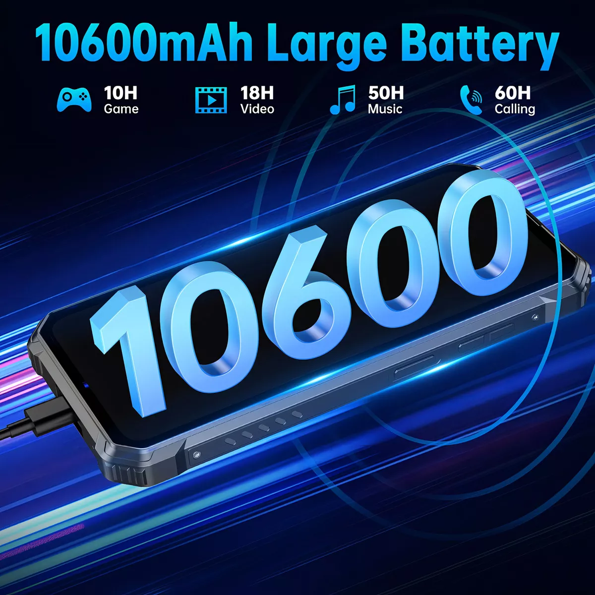 Smartphone Oukitel Wp28s 16gb(4+12) Ram 128g Rom 10600mah Android 14