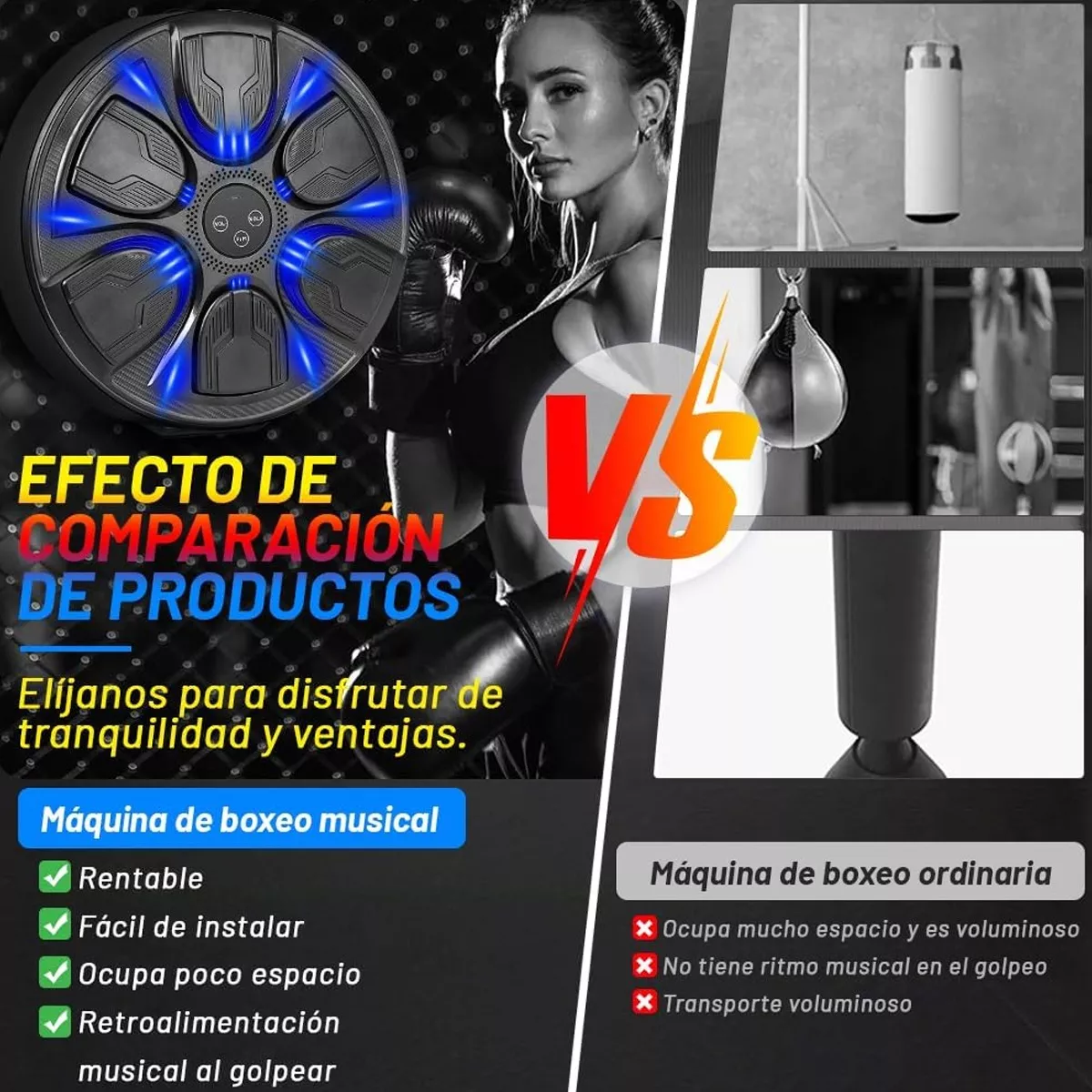 Artes Marciales Y Boxeo Máquina De Boxeo Colgante Bluetooth