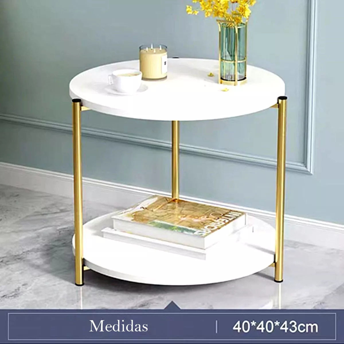 Mesa De Centro Moderna Con Superficie De Madera De Densidad