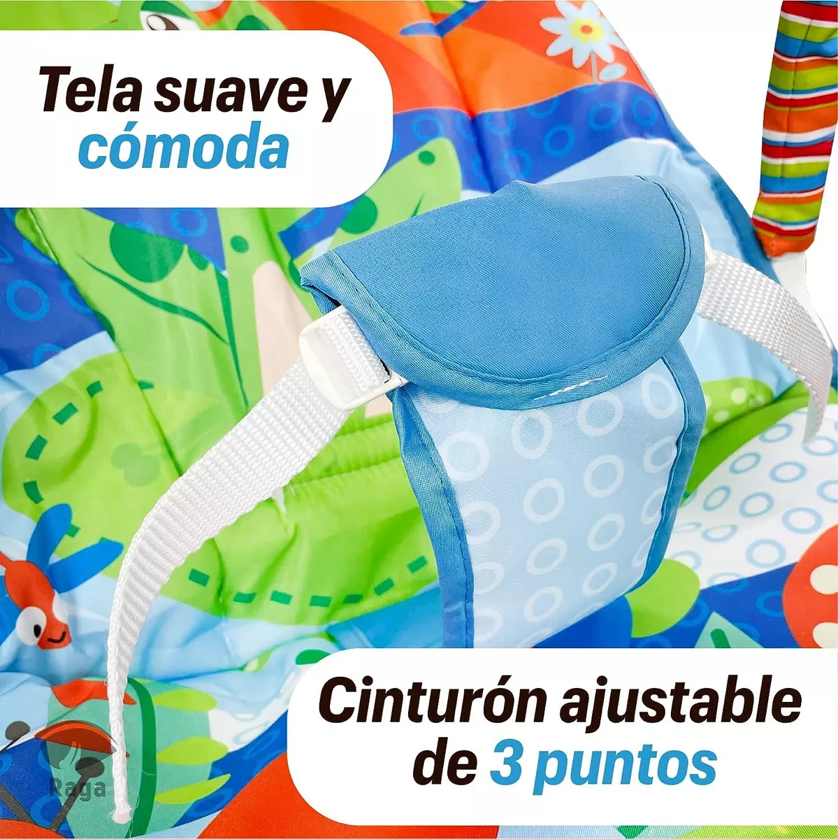 Bouncer silla vibradora mecedora de bebe musical con juegos