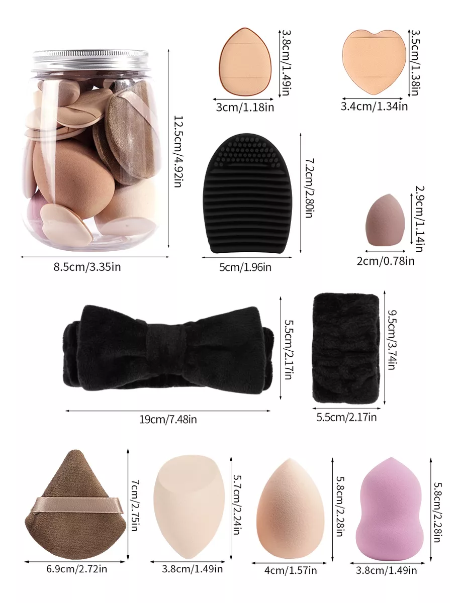 20 Brochas Maquillaje Profesional Y Herramientas Cosméticas