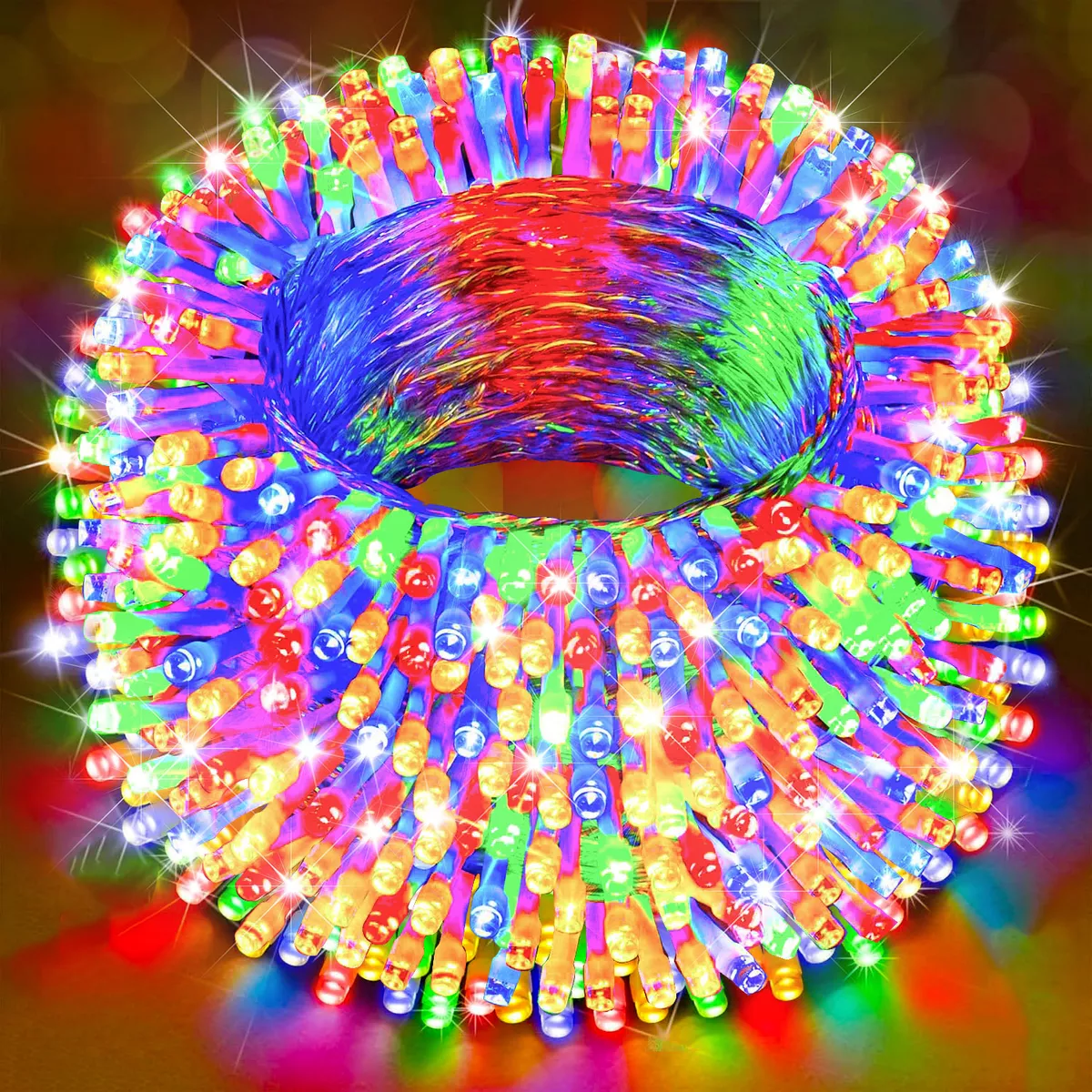 Decoración Navideña Luz 300led Fiesta 25m Luz Exterior