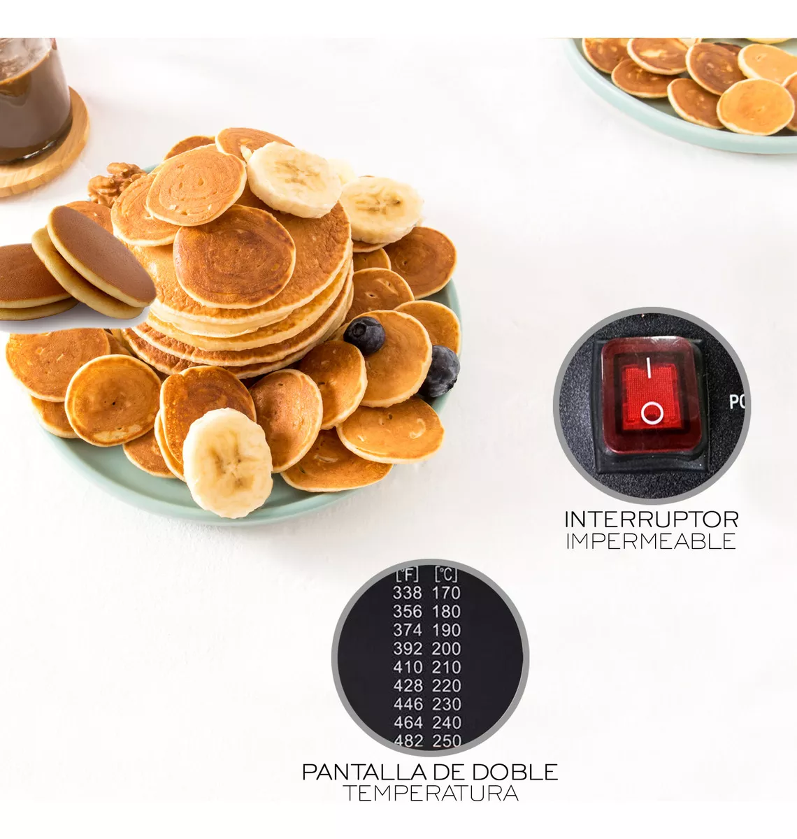 Maquina Electrica Industrial Mini Hotcakes 25 Piezas Comercial Muffins Pancacke