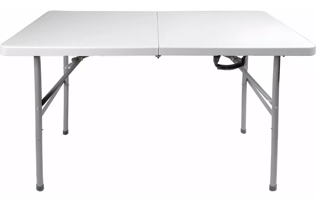 Mesa de Exterior Jardimex Mkz-mplegable122cm de Plástico Color Blanco