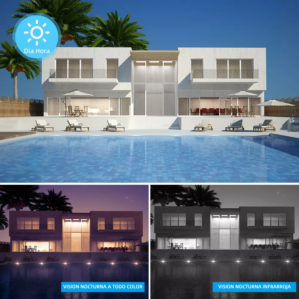 Solar Cámara De Seguridad Dawang Tyn1 2.5k Fhd 4mp Wifi Ptz Con Baterías