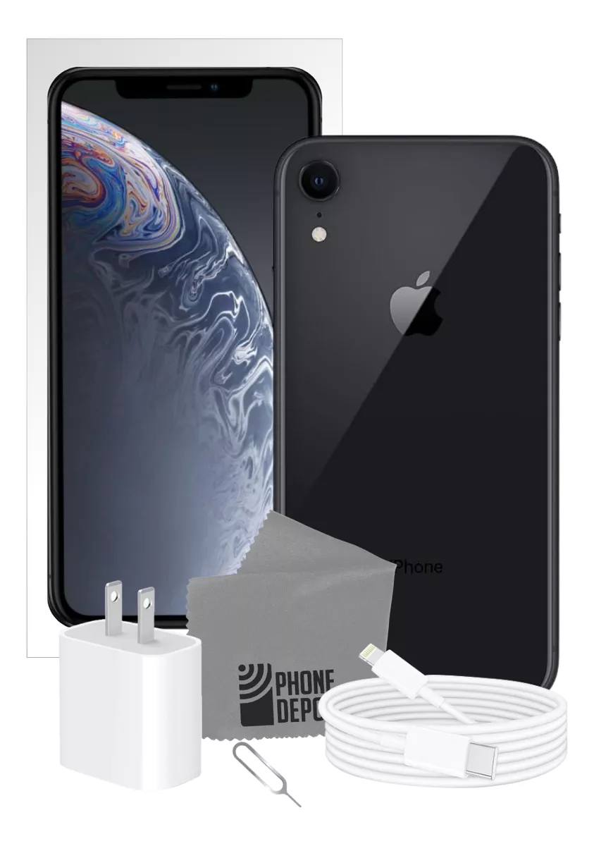 iPhone XR 64 Gb Negro Con Caja Original (Reacondicionado)