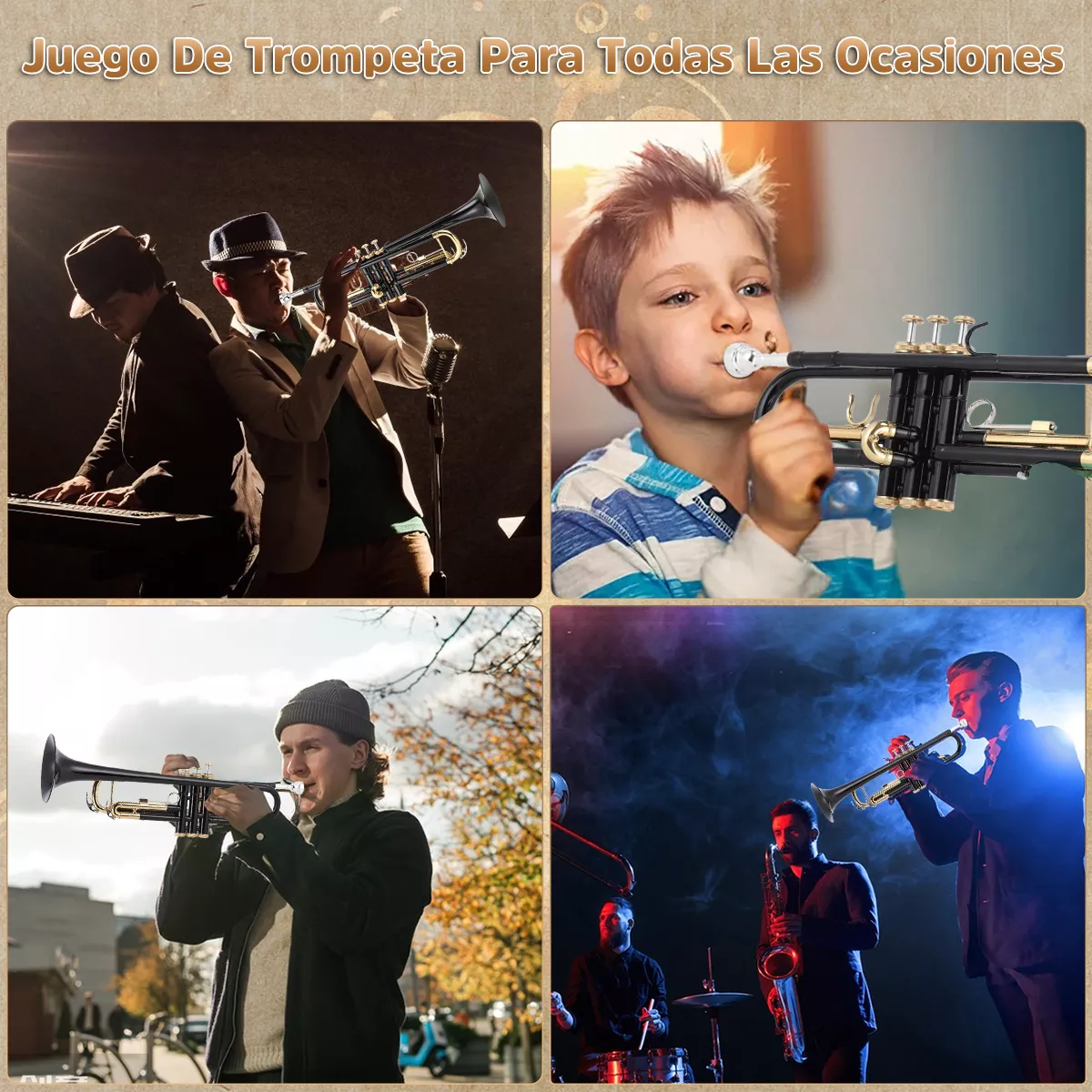 Trompeta Annizhty YQXH001 Negro