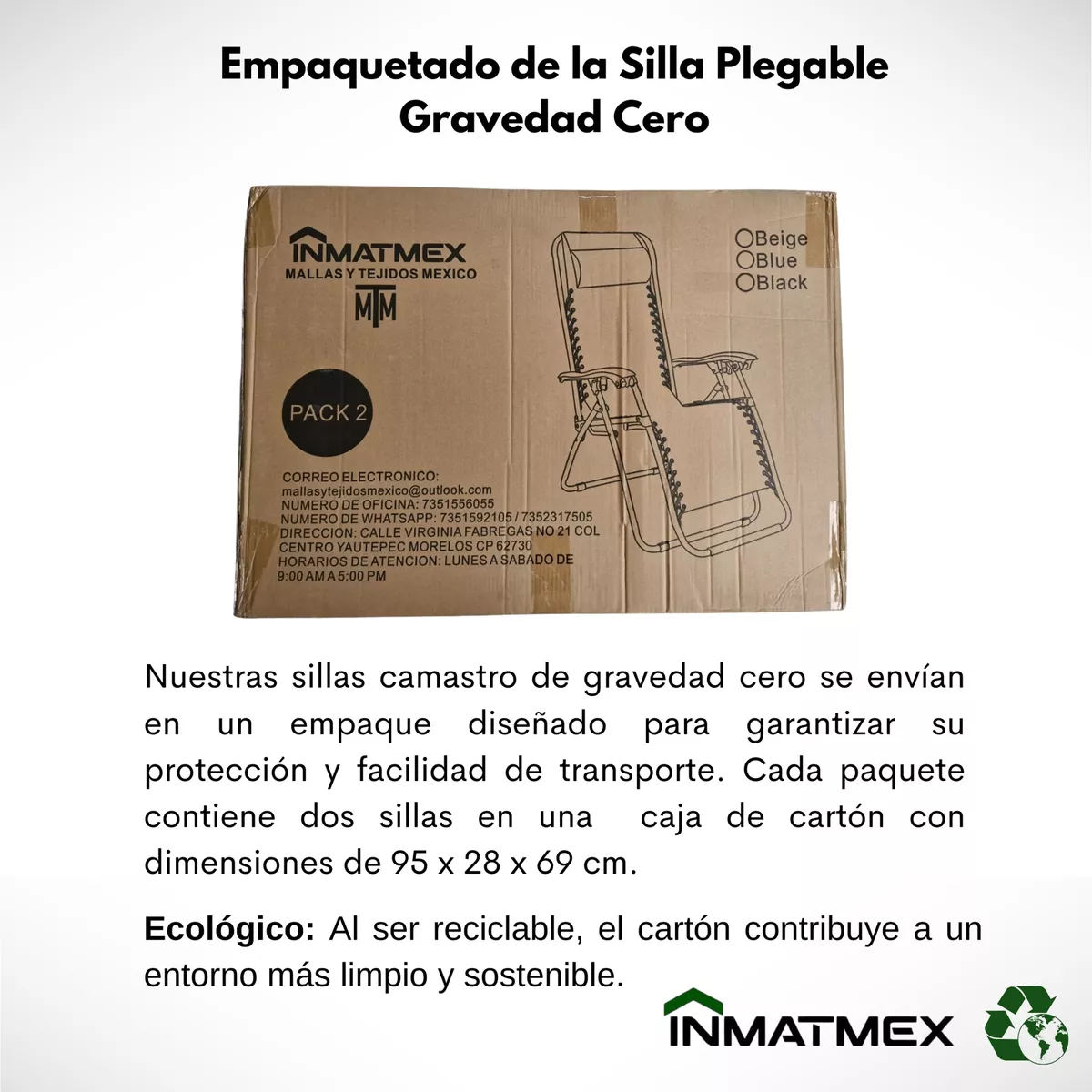 Set 2 Camastro Silla Plegable Gravdad 0 Jardin Alberca Playa