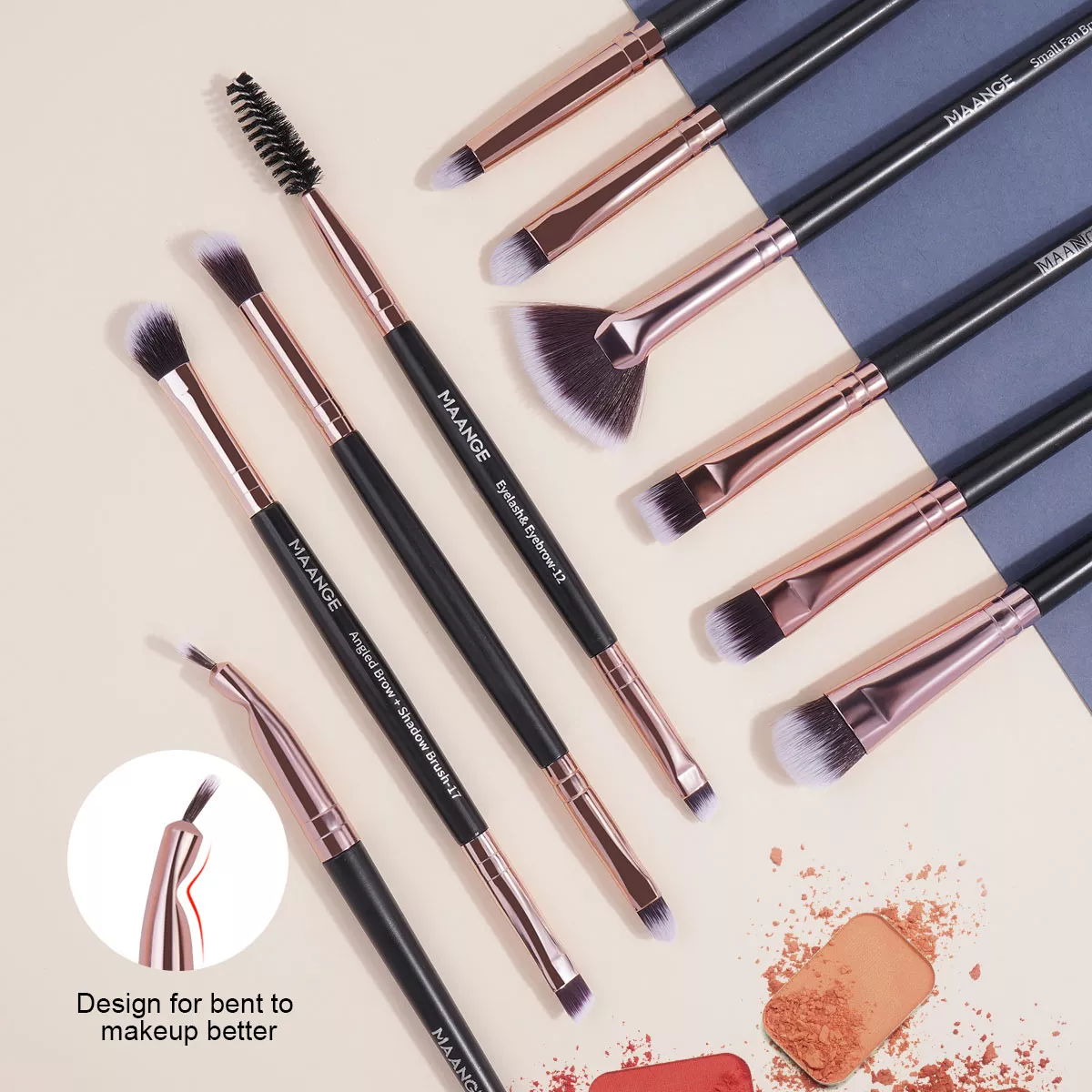 20 Brochas Maquillaje Profesional Y Herramientas Cosméticas