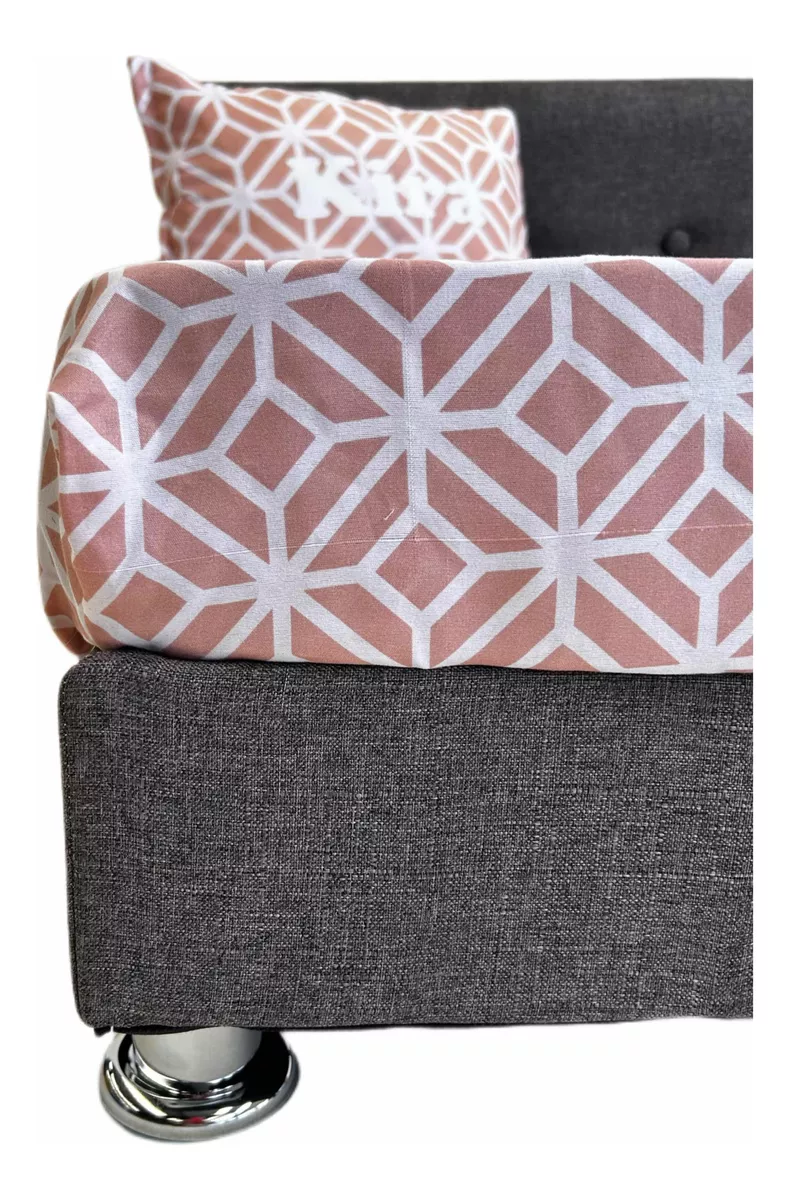 Cama Tapizada Grande Briccopet Con Colchón Para Perro