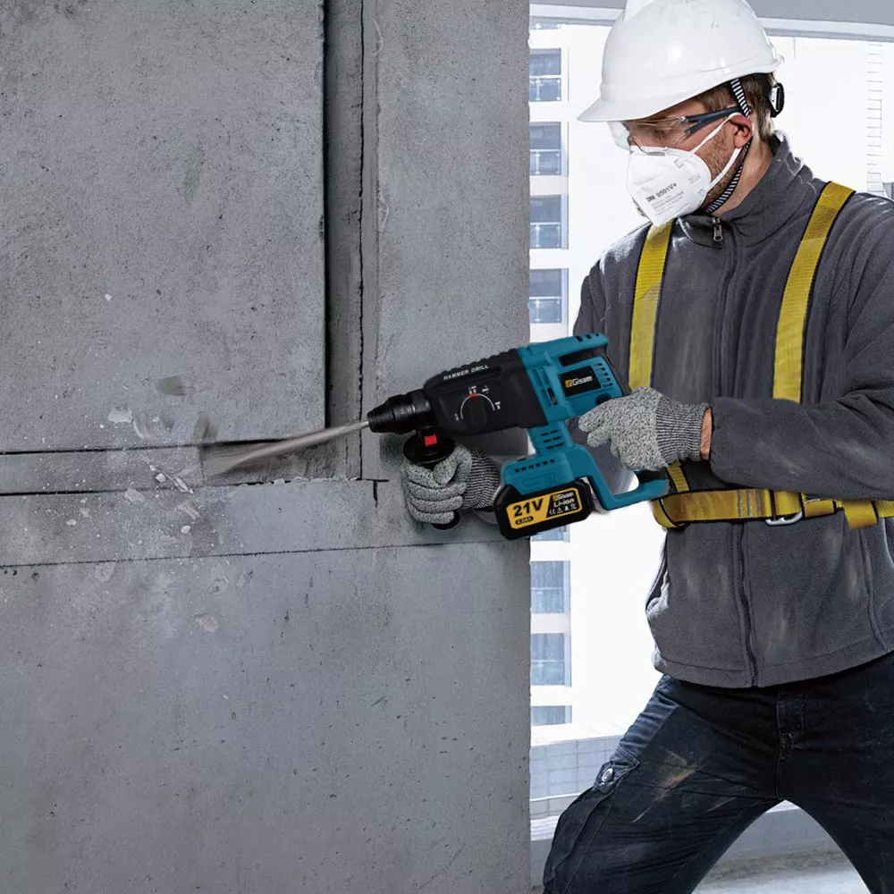 Rotomartillo Inalámbrico Taladro Sds-plus Gisam W3747 2200w