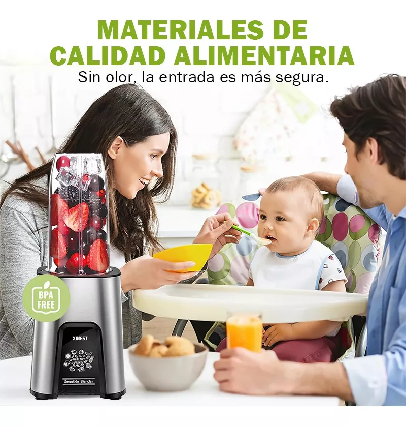 Xinest Extractor De Jugos Portátil Licuadora 900w 22onzas