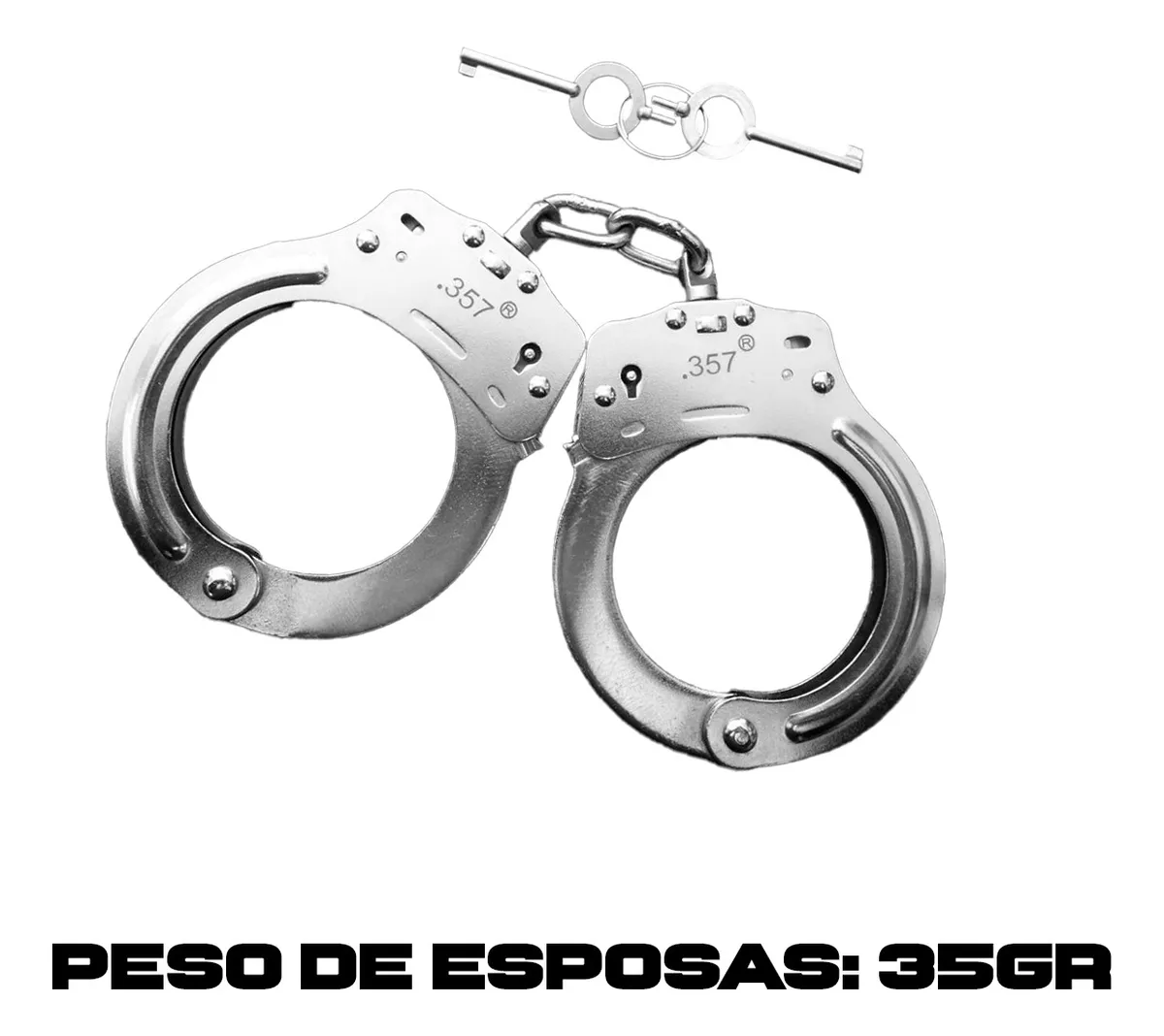 Esposas Policiacas Profesionales De Mano Acero Inoxidable