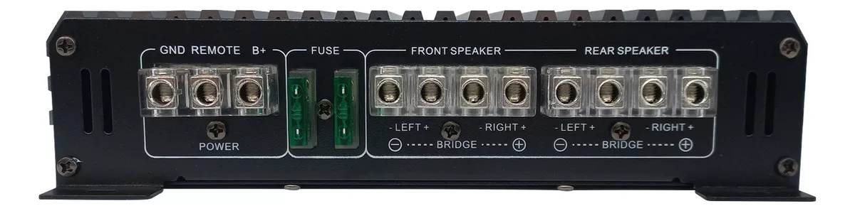 Amplificador De 4 Canales Clase A/b De 450 Watts Rms A 4 Ohm X 2, 2400 Watts Maximons Rock Series Rks-p110.4