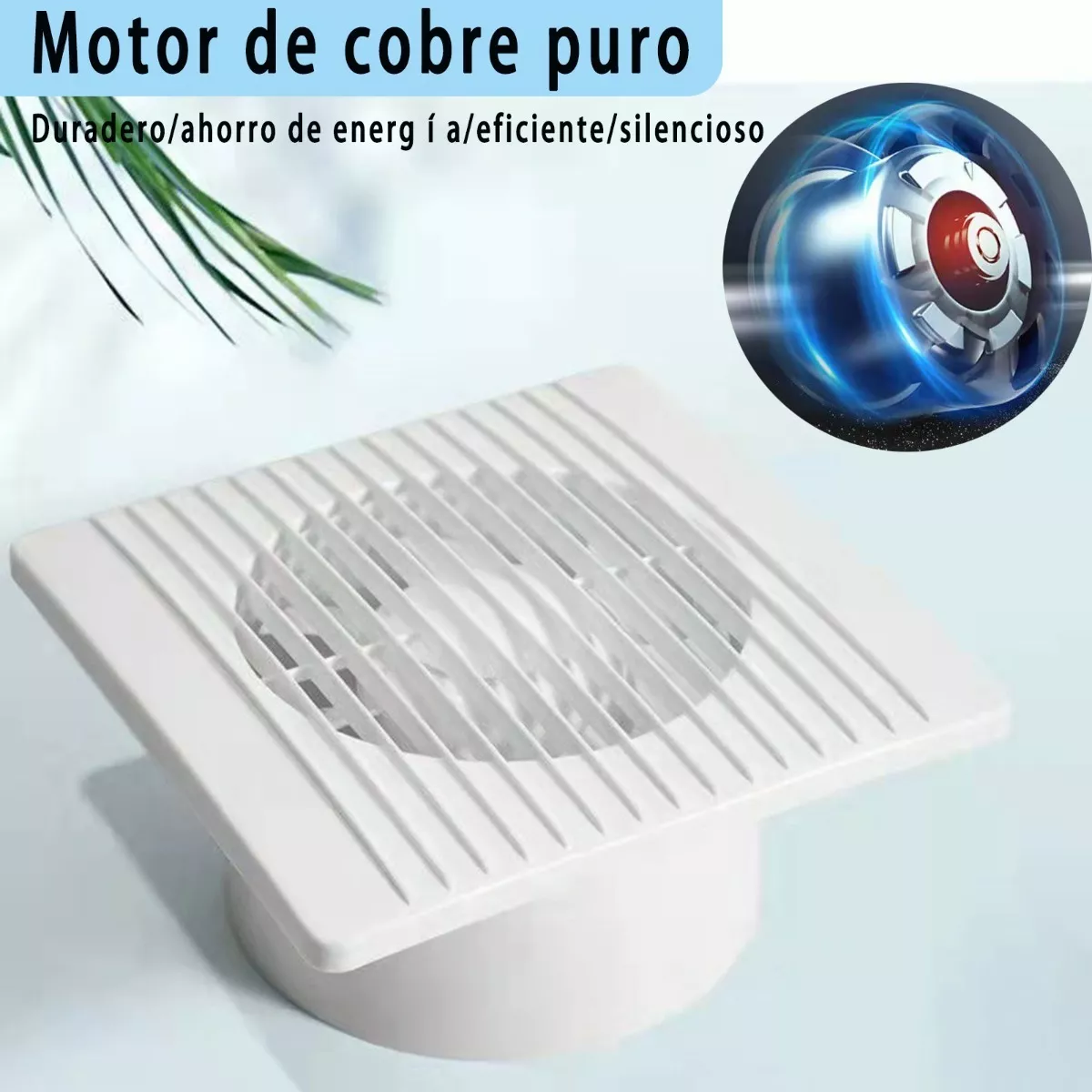 Ventilador Extractor De Aire Para Baño Cocina 6 Pulgadas