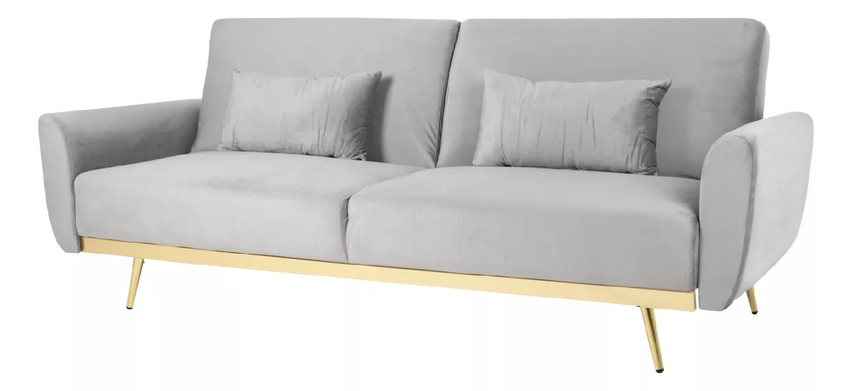 Sofá Cama Silla Sillón Plegable Sala Moderna Velvet + Cojín