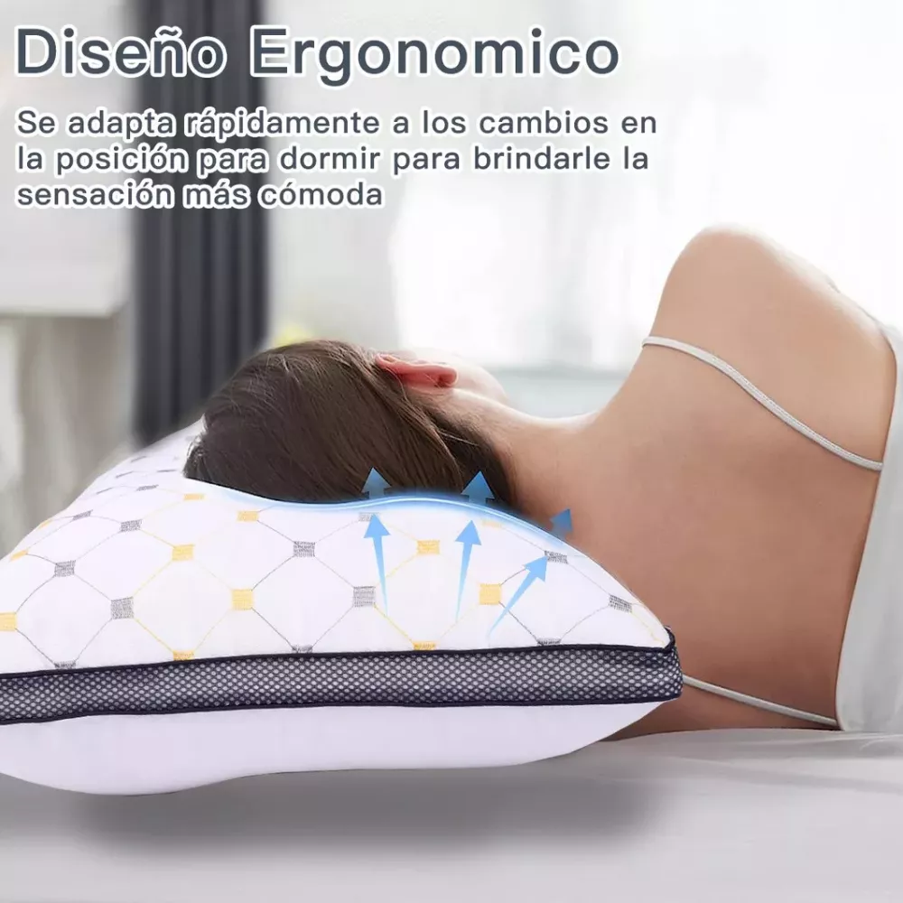 Set 2 Almohadas Ultra Suaves Spring Air Fibra Transpirables