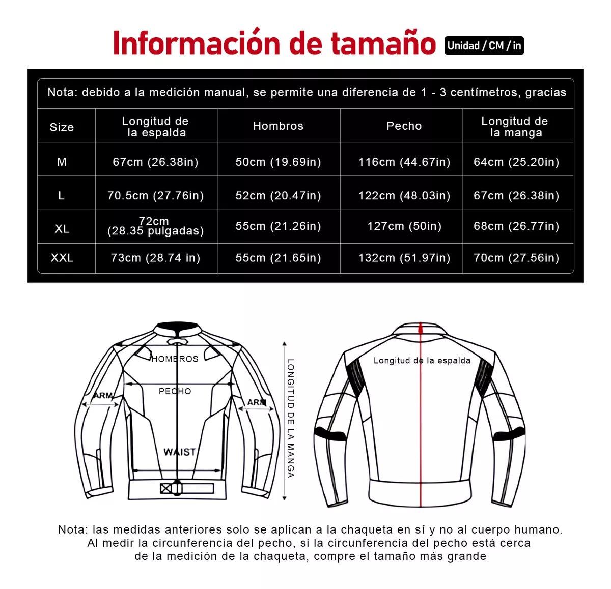 Chamarra Motociclista Impermeable Doble Capa Con Proteccione