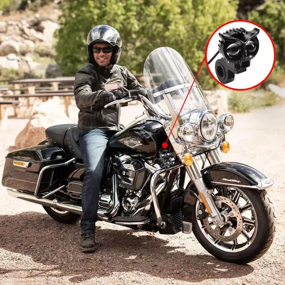 Un Par Luces Led Para Faros Motos Luz Auxiliares Lupa Autos