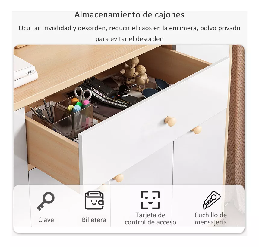 Organizador Muebles De Zapatero De Madera Con 4puertas 120cm