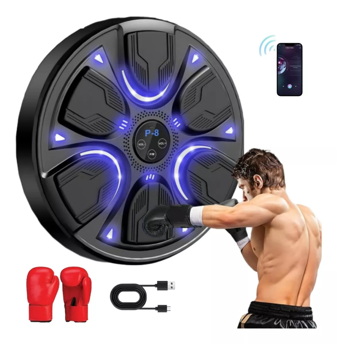 Artes Marciales Y Boxeo Máquina De Boxeo Colgante Bluetooth