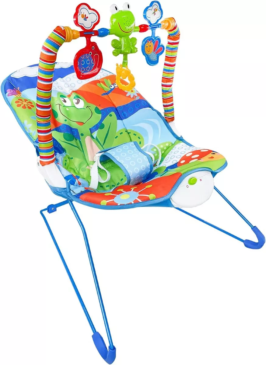 Bouncer silla vibradora mecedora de bebe musical con juegos