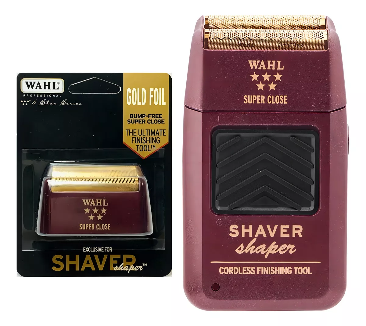 Rasuradora Shaver Shaper Con Cabezal De Respuesto Wahl 5star Color Tinto