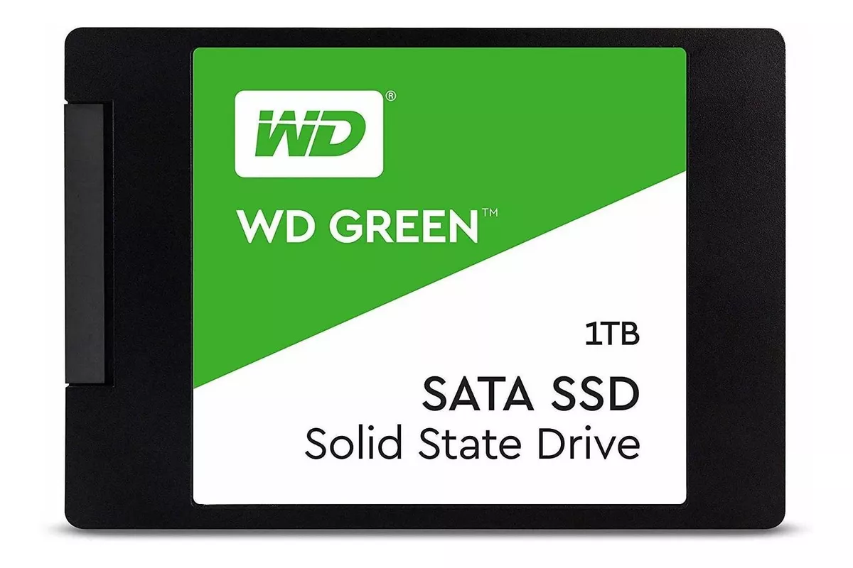 Disco sólido SSD interno Western Digital WD Green WDS100T3G0A 3 1TB verde
