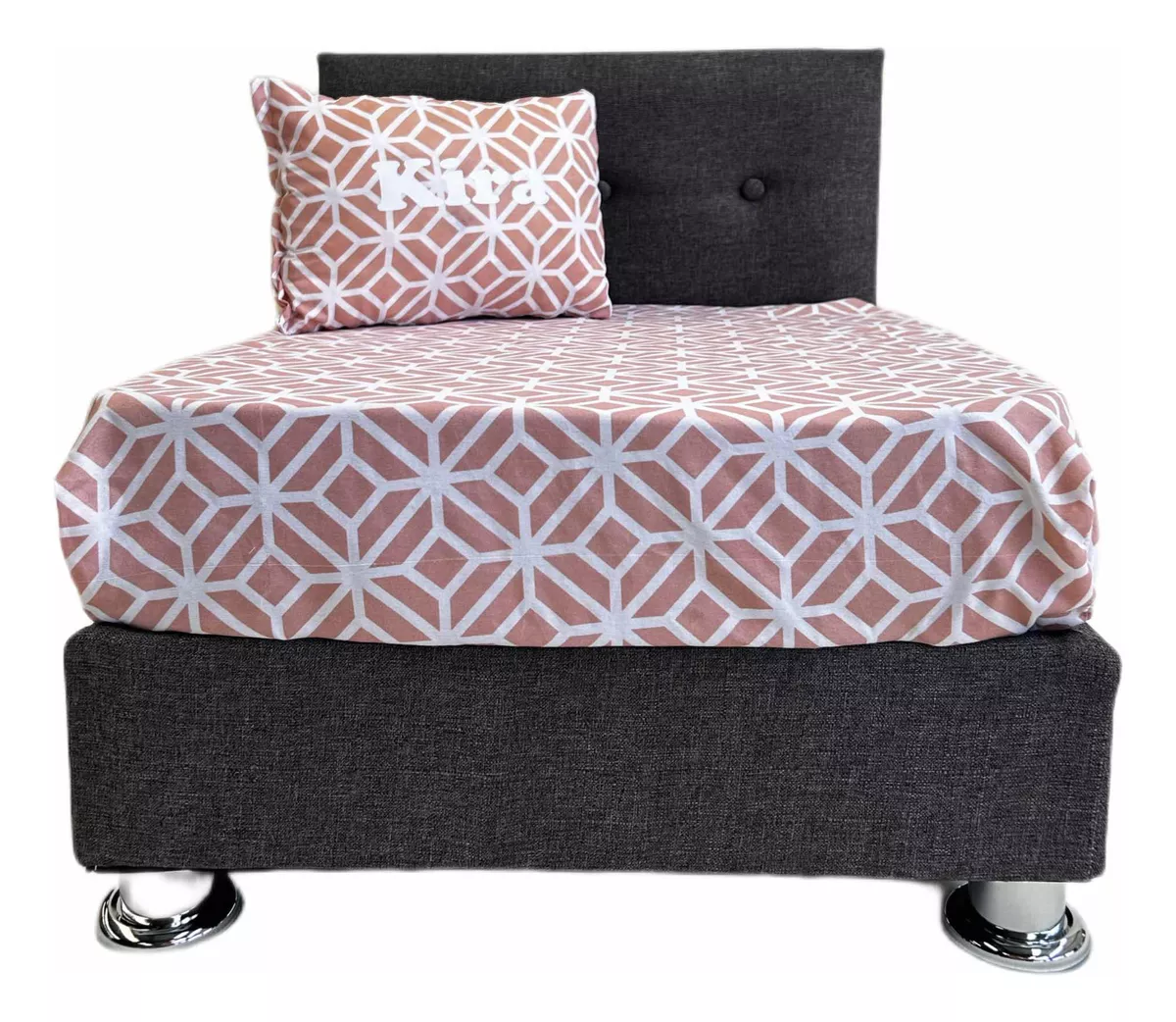 Cama Tapizada Grande Briccopet Con Colchón Para Perro