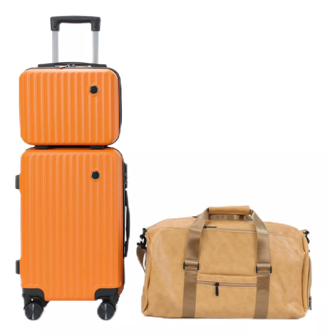 Set Maletas Rígidas Kit Viaje Mano Avion 20in 4 Ruedas 360°